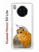 Чехол-накладка Huawei Honor 50 Lite (610636) Kruche PRINT Dafna_Sweetie bird