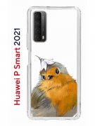 Чехол-накладка Huawei P Smart 2021 (594564) Kruche PRINT Dafna_Sweetie bird