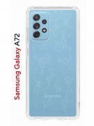 Чехол-накладка Samsung Galaxy A72 (598893) Kruche PRINT Dafna_Magic flowers