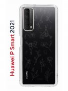 Чехол-накладка Huawei P Smart 2021 (594564) Kruche PRINT Dafna_Magic flowers
