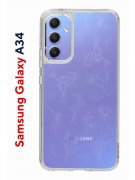 Чехол-накладка Samsung Galaxy A34 5G (637294) Kruche PRINT Dafna_Magic flowers