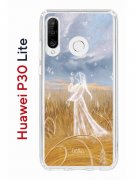 Чехол-накладка Huawei P30 Lite (585137) Kruche PRINT Dafna_Ghost