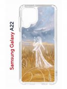 Чехол-накладка Samsung Galaxy A22 4G (606545) Kruche PRINT Dafna_Ghost