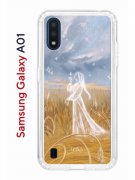 Чехол-накладка Samsung Galaxy A01/A015 (583858) Kruche PRINT Dafna_Ghost