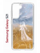 Чехол-накладка Samsung Galaxy S21 (594685) Kruche PRINT Dafna_Ghost