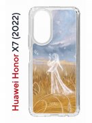 Чехол-накладка Huawei Honor X7  (638390) Kruche PRINT Dafna_Ghost