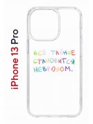 Чехол-накладка Apple iPhone 13 Pro (606543) Kruche PRINT Невроз