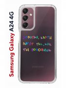 Чехол-накладка Samsung Galaxy A24 4G (641586) Kruche PRINT Карты Лягут