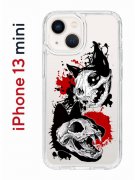 Чехол-накладка Apple iPhone 13 mini (606541) Kruche PRINT Коты-Черепа