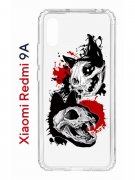 Чехол-накладка Xiaomi Redmi 9A (588935) Kruche PRINT Коты-Черепа