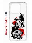 Чехол-накладка Xiaomi Redmi 10C (623779) Kruche PRINT Коты-Черепа