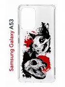 Чехол-накладка Samsung Galaxy A53 5G (630894) Kruche PRINT Коты-Черепа