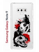 Чехол-накладка Samsung Galaxy Note 9 (591402) Kruche PRINT Коты-Черепа