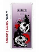 Чехол-накладка Samsung Galaxy Note 9 (591402) Kruche PRINT Коты-Черепа