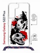 Чехол-накладка Samsung Galaxy S22 Plus (638527) Kruche PRINT Коты-Черепа