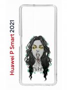 Чехол-накладка Huawei P Smart 2021 (594564) Kruche PRINT Чернотравница