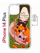 Чехол-накладка Apple iPhone 14 Plus (625965) Kruche PRINT Мурпринт
