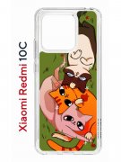 Чехол-накладка Xiaomi Redmi 10C (623779) Kruche PRINT Мурпринт