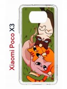 Чехол-накладка Xiaomi Poco X3 (593960) Kruche PRINT Мурпринт