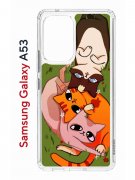 Чехол-накладка Samsung Galaxy A53 5G (630894) Kruche PRINT Мурпринт