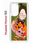 Чехол-накладка Huawei Honor 50 (610635) Kruche PRINT Мурпринт