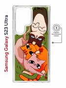 Чехол-накладка Samsung Galaxy S23 Ultra (634255) Kruche PRINT Мурпринт