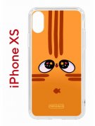 Чехол-накладка Apple iPhone X (580677) Kruche PRINT Мурчальня