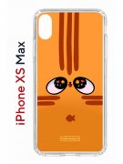Чехол-накладка Apple iPhone XS Max (580655) Kruche PRINT Мурчальня