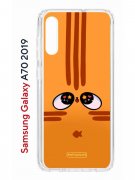 Чехол-накладка Samsung Galaxy A70 2019 (580673) Kruche PRINT Мурчальня