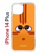 Чехол-накладка Apple iPhone 14 Plus (625954) Kruche PRINT Мурчальня