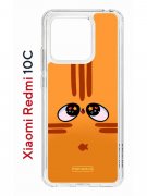 Чехол-накладка Xiaomi Redmi 10C (623779) Kruche PRINT Мурчальня