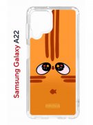 Чехол-накладка Samsung Galaxy A22 4G (606545) Kruche PRINT Мурчальня