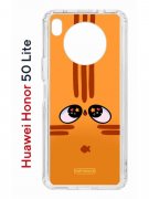 Чехол-накладка Huawei Honor 50 Lite (610636) Kruche PRINT Мурчальня
