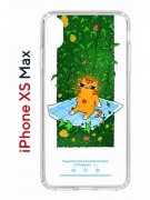 Чехол-накладка Apple iPhone XS Max (580655) Kruche PRINT Мурмьюзик