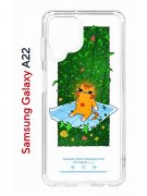 Чехол-накладка Samsung Galaxy A22 4G (606545) Kruche PRINT Мурмьюзик