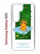 Чехол-накладка Samsung Galaxy S23 (638518) Kruche PRINT Мурмьюзик