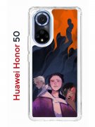 Чехол-накладка Huawei Honor 50 (610635) Kruche PRINT Со смыслом