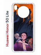 Чехол-накладка Huawei Honor 50 Lite (610636) Kruche PRINT Со смыслом