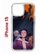 Чехол-накладка Apple iPhone 15 (641578) Kruche PRINT Со смыслом