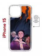 Чехол-накладка Apple iPhone 15 (641584) Kruche PRINT Со смыслом