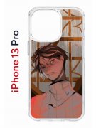 Чехол-накладка Apple iPhone 13 Pro (606543) Kruche PRINT Чувства Бена