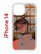 Чехол-накладка Apple iPhone 14  (625957) Kruche PRINT Чувства Бена