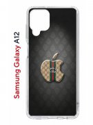 Чехол-накладка Samsung Galaxy A12 (594609) Kruche PRINT LuxG