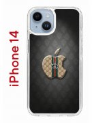 Чехол-накладка iPhone 14 Kruche Print LuxG