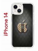 Чехол-накладка iPhone 14 Kruche Print LuxG
