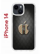 Чехол-накладка iPhone 14 Kruche Print LuxG