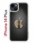 Чехол-накладка iPhone 14 Plus Kruche Print LuxG