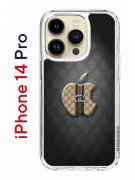 Чехол-накладка iPhone 14 Pro Kruche Print LuxG