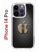 Чехол-накладка iPhone 14 Pro Kruche Print LuxG