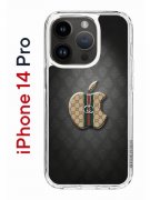 Чехол-накладка iPhone 14 Pro Kruche Print LuxG